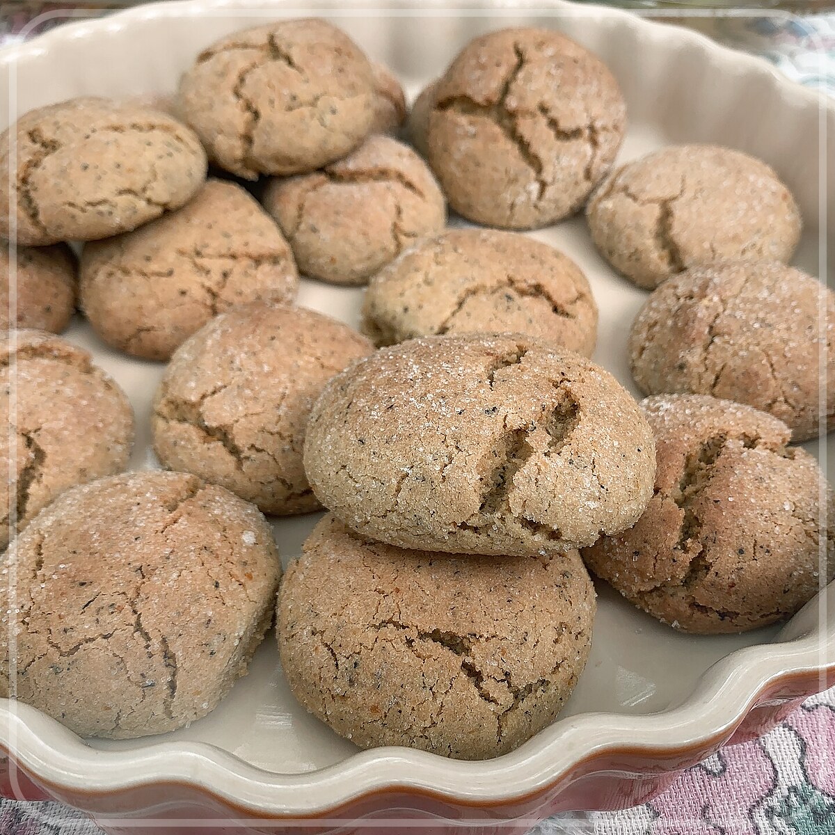A plated serving of Frosted Orange Cookies