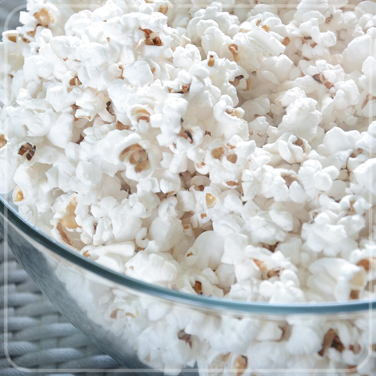 A plated serving of Popcorn