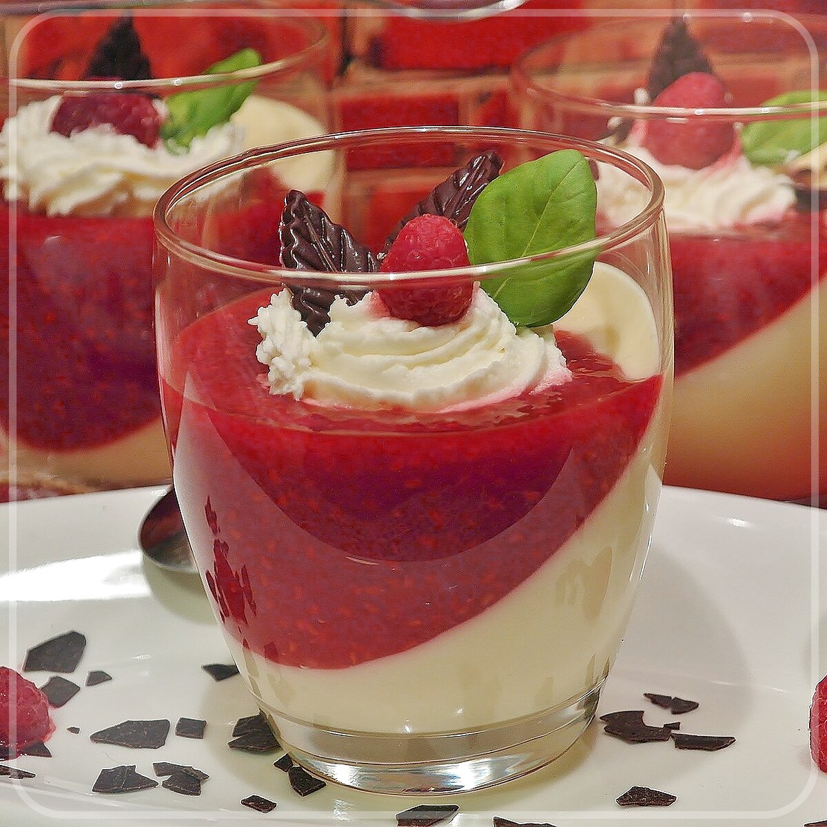 A plated serving of Vanilla Pudding